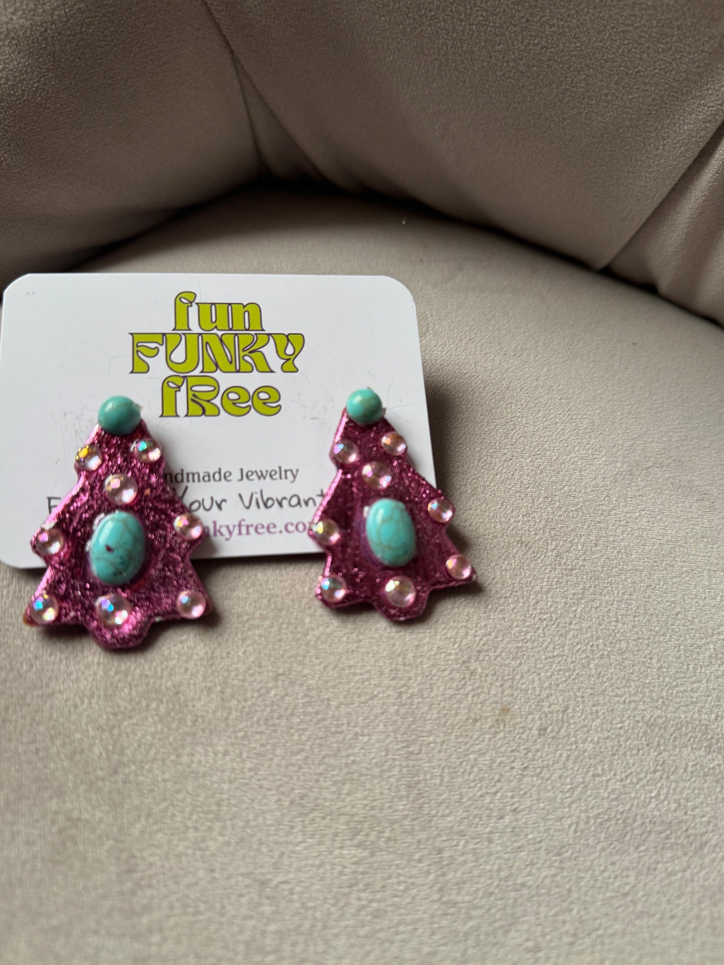 Funky Christmas Tree - Pink/Turquoise