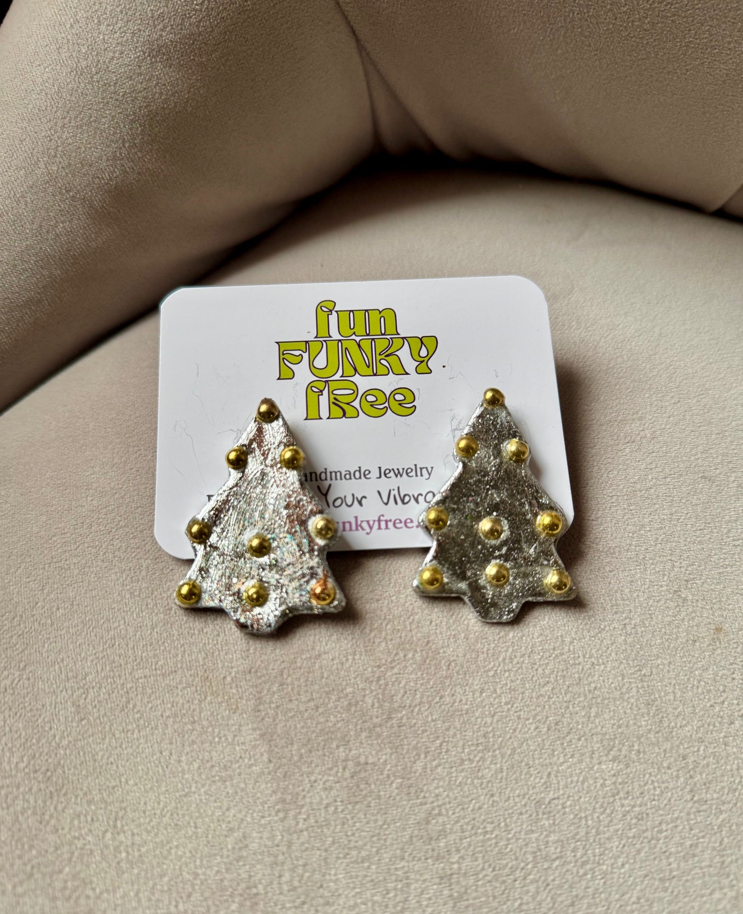Funky Christmas Tree - Gold/Silver