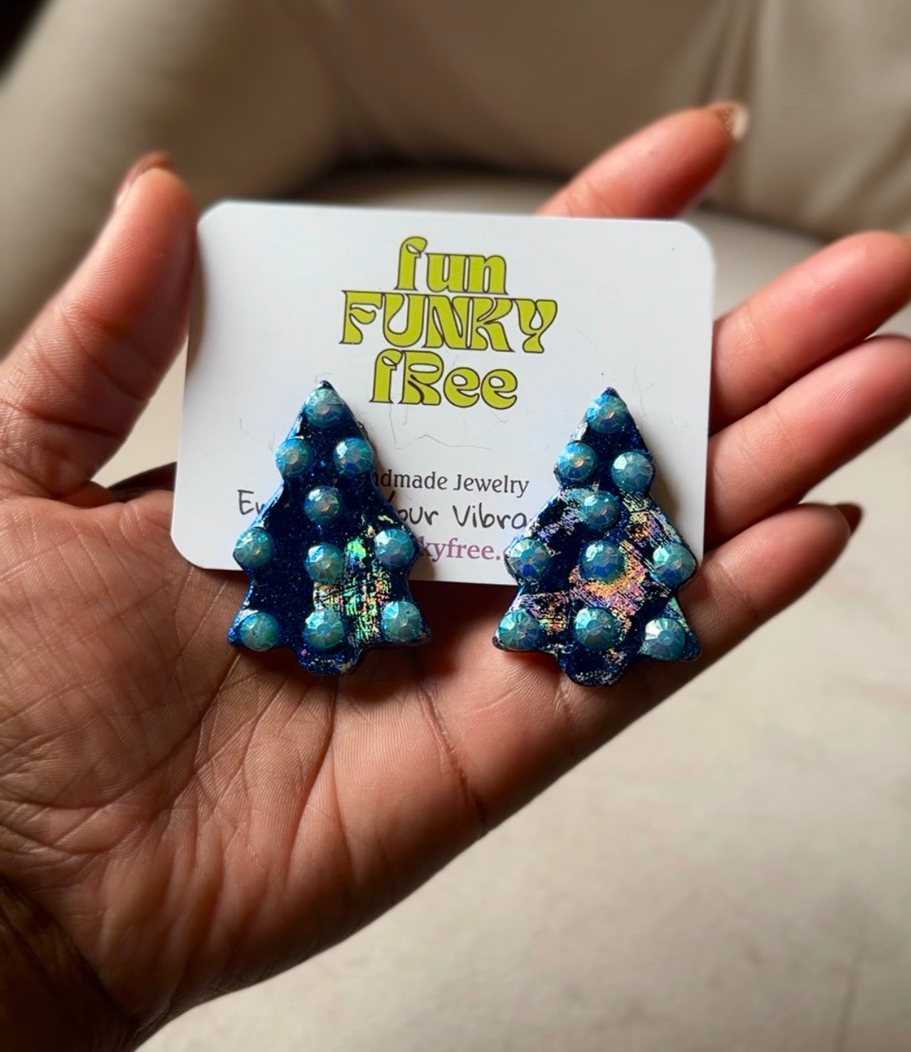 Funky Christmas Tree - Blue