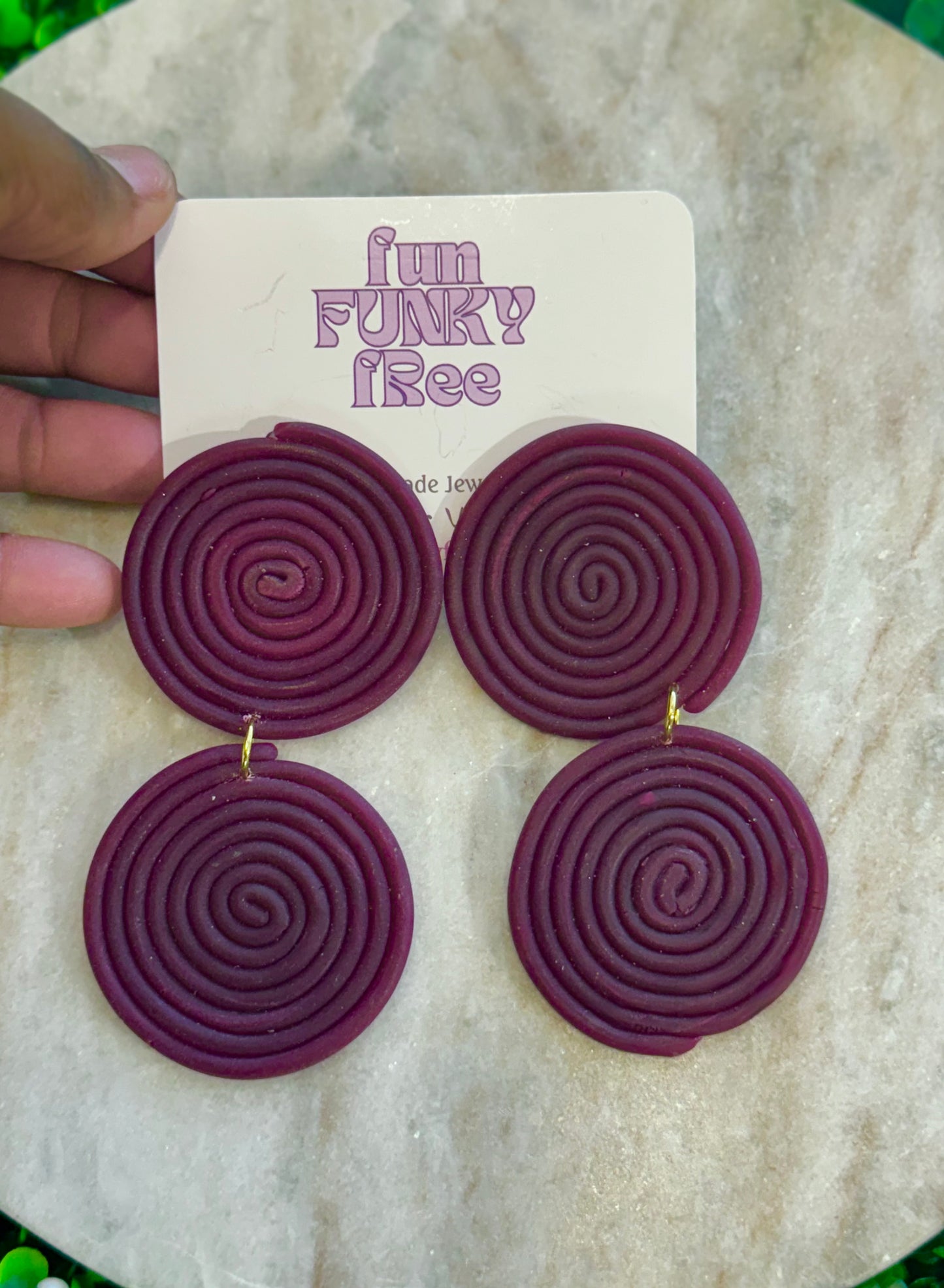 Funky Spirals - Plum