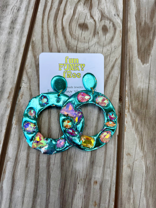 Disco Hoops - Dangle