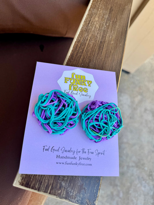 Small Tumble Studs- Duo