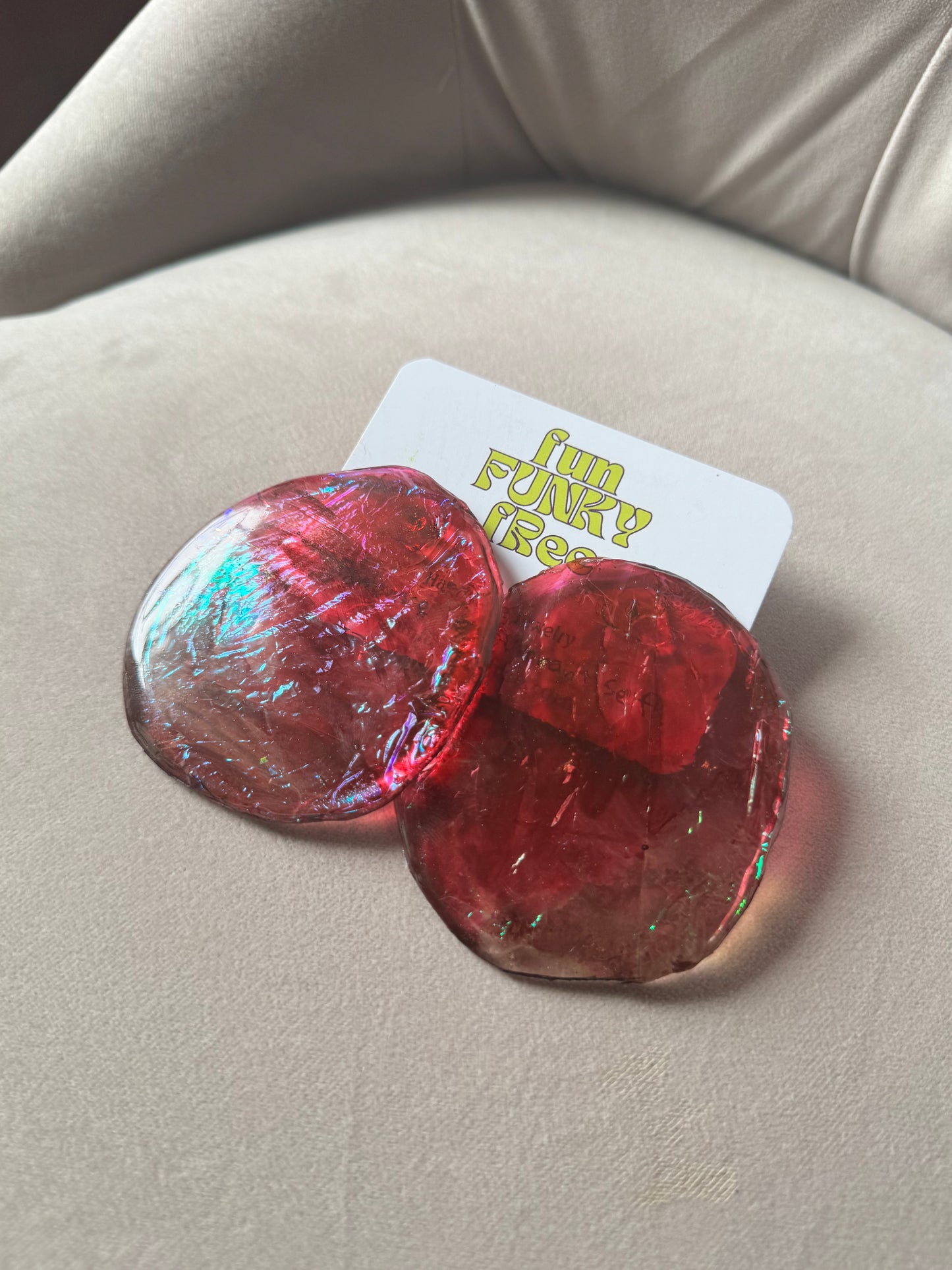 Funky Glass - Maroon/Gray