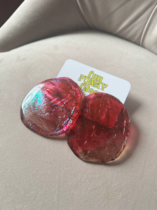 Funky Glass - Maroon/Gray
