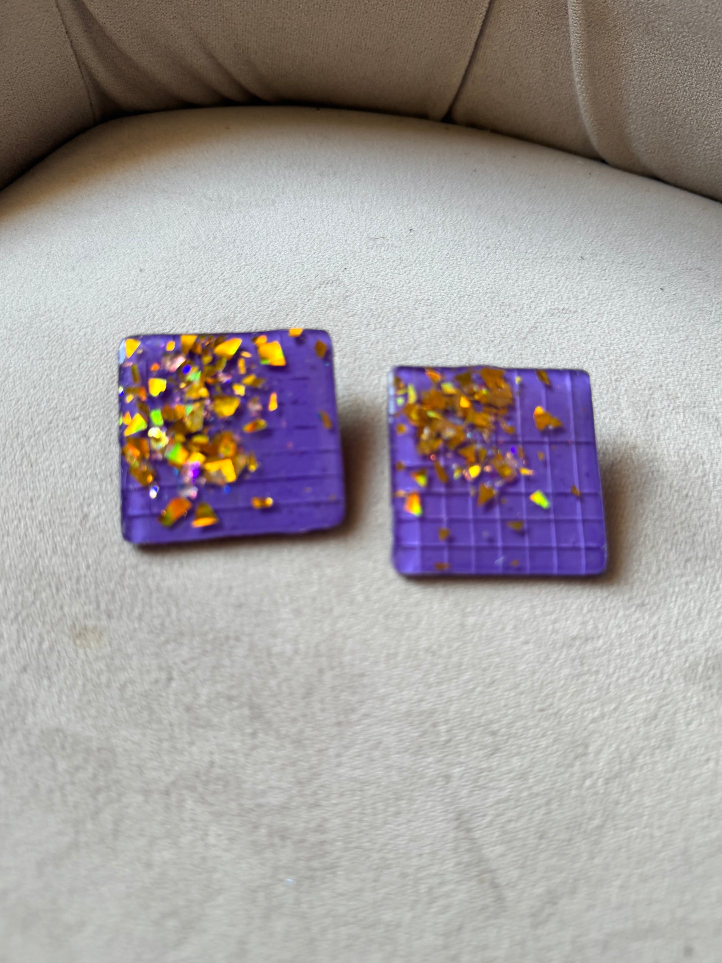 Gleaming Tiles-Purple/Gold