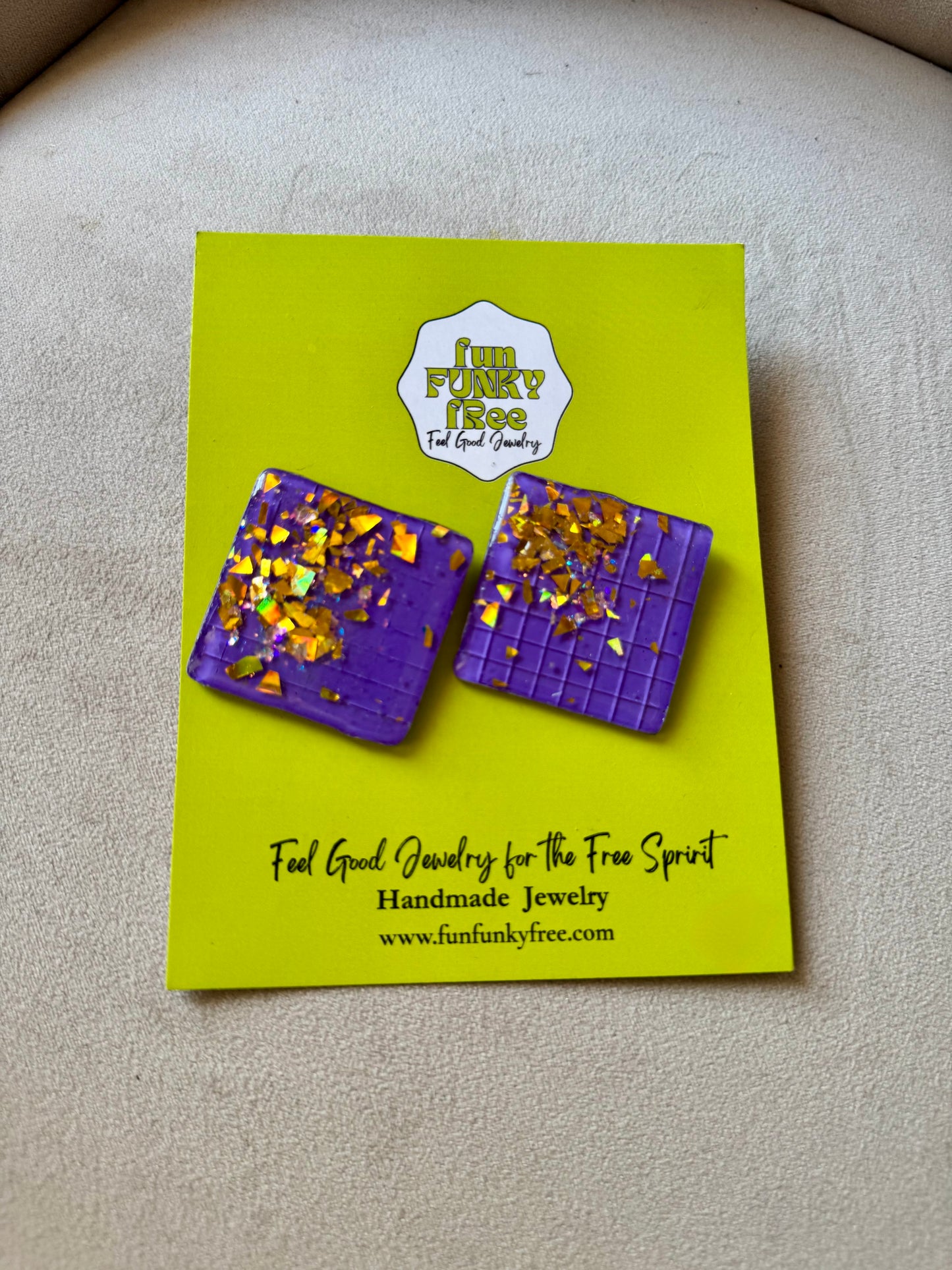 Gleaming Tiles-Purple/Gold