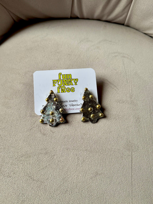 Funky Christmas Tree - Gold/Silver