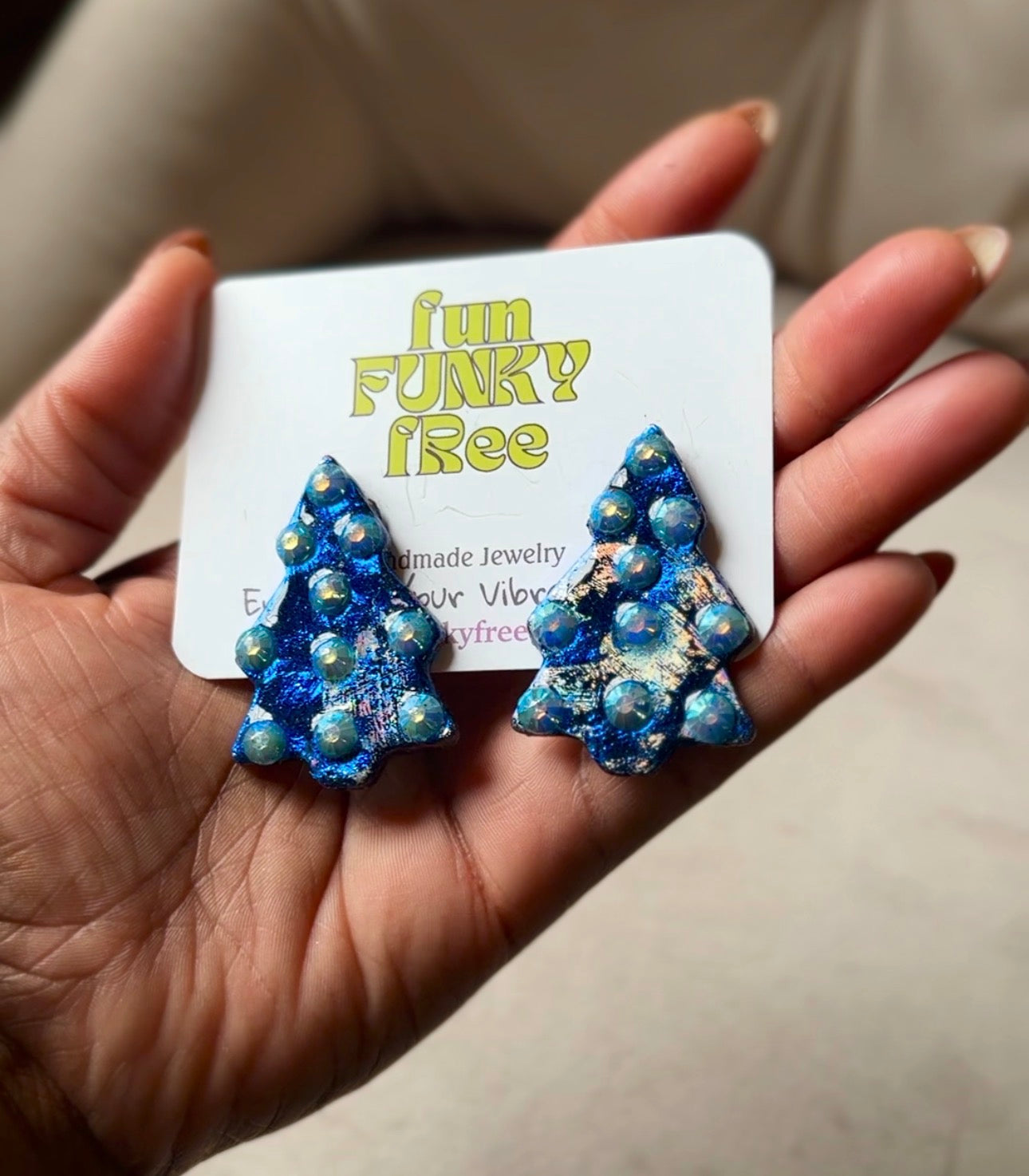 Funky Christmas Tree - Blue